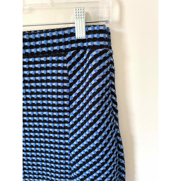 Anthropologie Maeve Midi Stretch Knee Length Pencil Skirt Blue Black Size Small - Picture 5 of 8